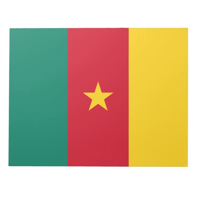 Bloco De Notas Bandeira dos Camarões (Frente)