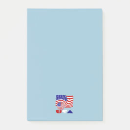 Bloco De Notas Bandeira dos Estados Unidos da América - Esfera de