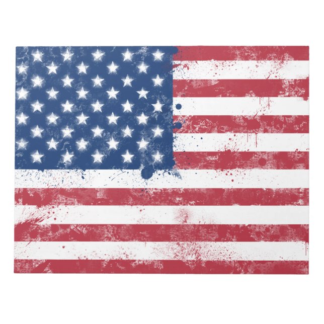 Bloco De Notas Bandeira dos EUA (Frente)