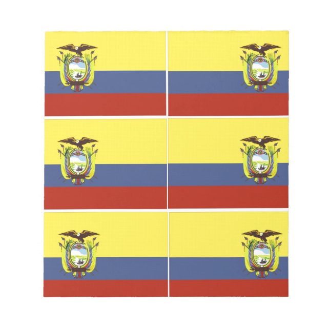 Bloco De Notas bandeira equatoriana (Frente)