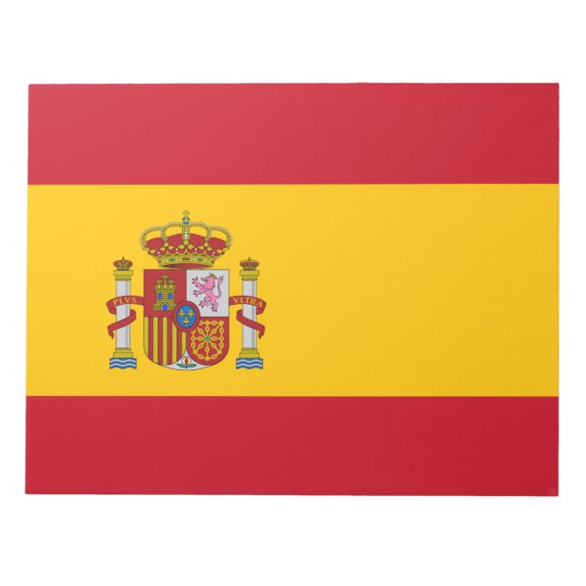 Bloco De Notas Bandeira Espanhola (Espanha) (Frente)