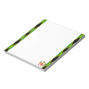 Bloco De Notas Bandeira jamaicana