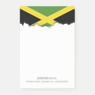 Bloco De Notas Bandeira jamaicana
