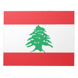 Bloco De Notas Bandeira Libanesa (Bandeira do Líbano)