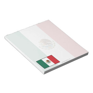 Bloco De Notas Bandeira lisa de México
