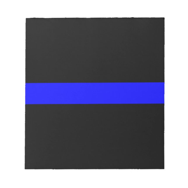 Bloco De Notas Bandeira Memorial dos Policiais da Linha Azul-Thin (Frente)