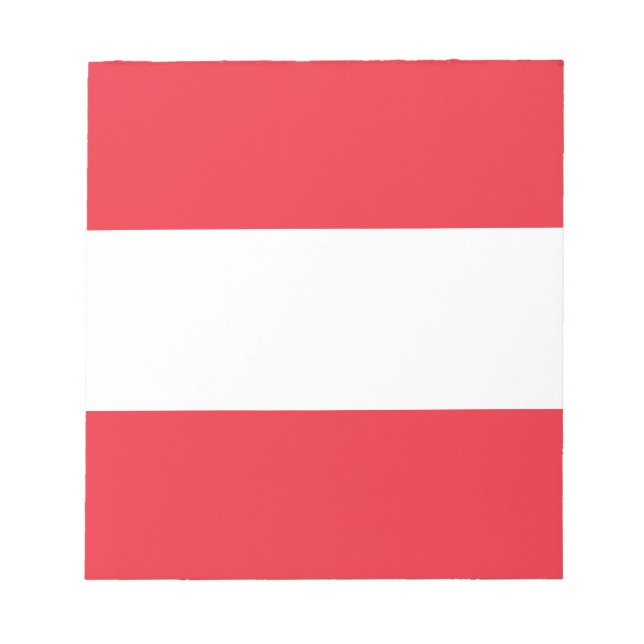 Bloco De Notas Bandeira Patriótica Austríaca (Frente)
