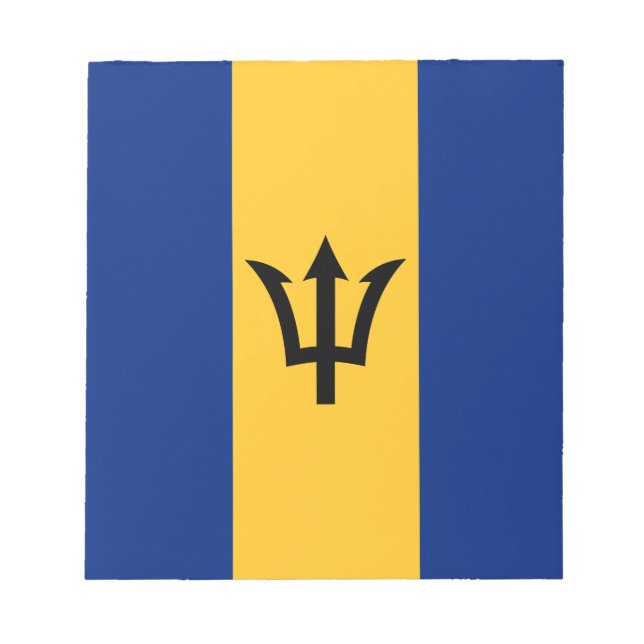 Bloco De Notas Bandeira Patriótica Barbados (Frente)