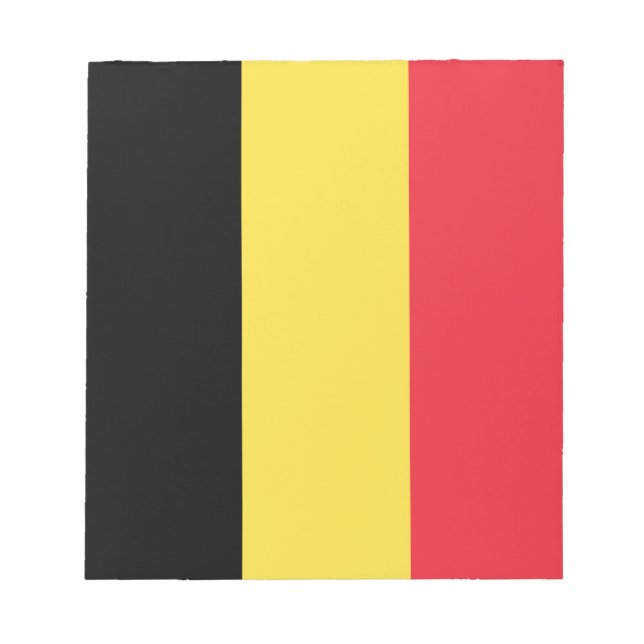 Bloco De Notas Bandeira Patriótica Belga (Frente)