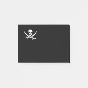 Bloco De Notas Bandeira pirata de Jolly roger