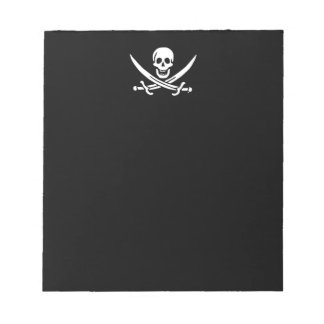 Bloco De Notas bandeira pirata Jolly Roger