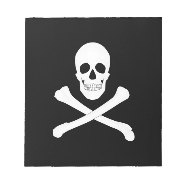 Bloco De Notas Bandeira Pirate (Jolly Roger) (Frente)