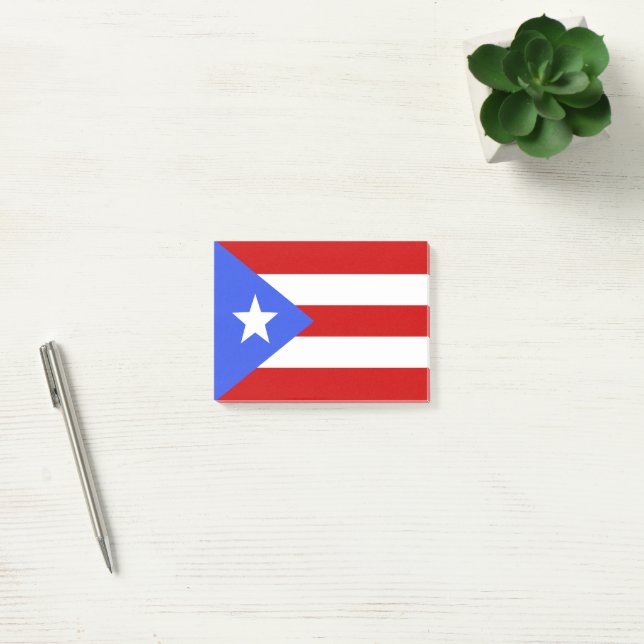 Bloco De Notas bandeira Porto Rico (Escritótio)