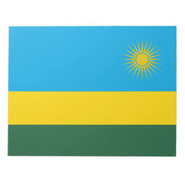Bloco De Notas Bandeira Ruandesa (Ruanda) (País Africano)
