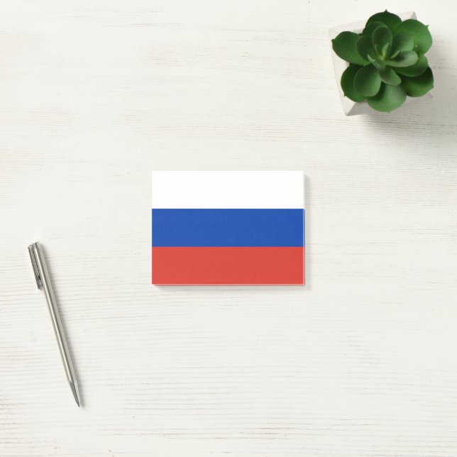 Bloco De Notas bandeira russa (Escritótio)