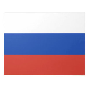 Bloco De Notas Bandeira Russa (Rússia) Notepad
