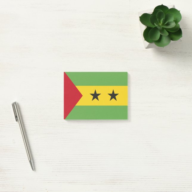 Bloco De Notas bandeira São Tomé e Príncipe (Escritótio)