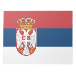 Bloco De Notas Bandeira Sérvia