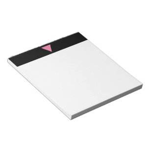 Bloco De Notas bandeira triângulo rosa SlipperyJoe's símbolo rosa