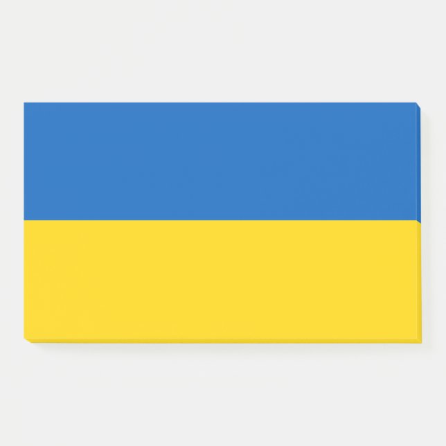 Bloco De Notas Bandeira Ucraniana (Ucrânia) (Frente)