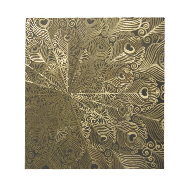 Bloco De Notas Bandeja de metal Peacock (Frente)