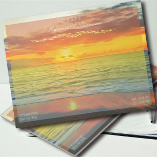 Bloco De Notas Bandera Bay Sunset 1738