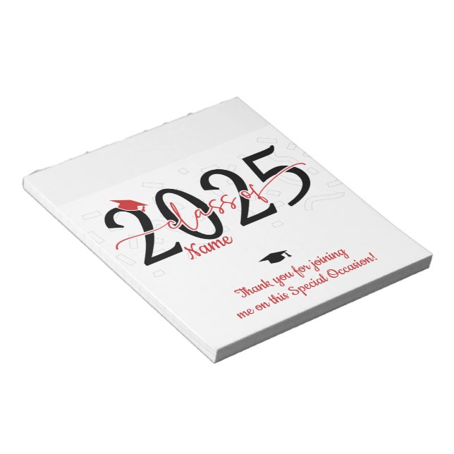 Bloco De Notas Bar Vermelho de Graduação Candy Wrapper Partido Fa (Inclinado)