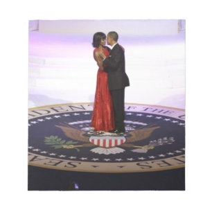 Bloco De Notas Barack e Michelle Obama