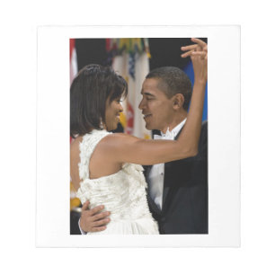 Bloco De Notas Barack e Michelle Obama