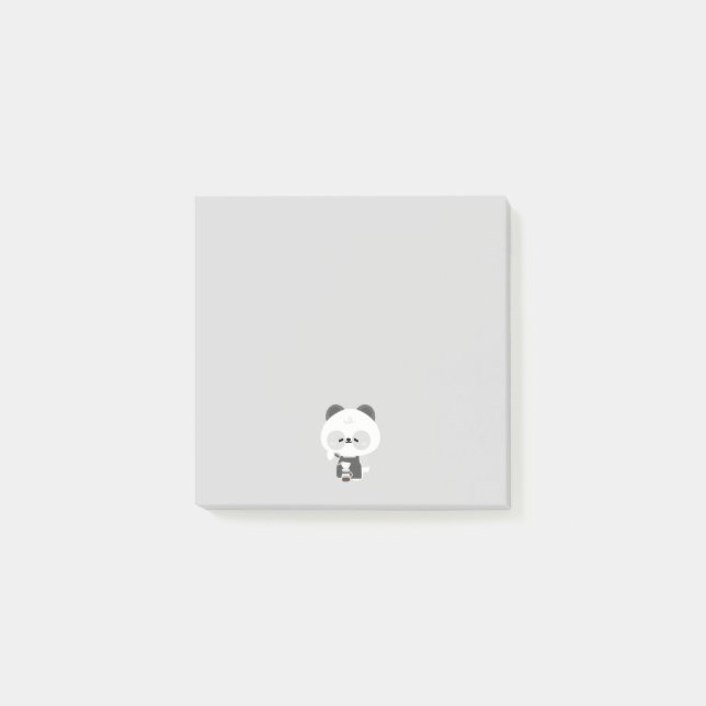 Bloco De Notas Barista Panda Fofa (Frente)