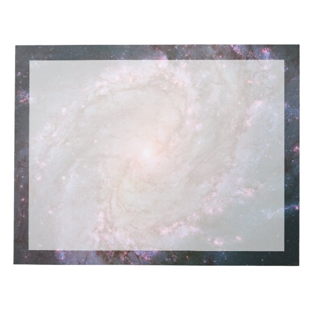 Bloco De Notas Barred Spiral Galaxy Messier 83. (Frente)