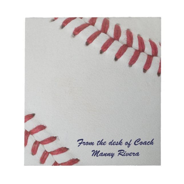Bloco De Notas Baseball Fan-tastic_pitch perfeito_personalizado (Frente)