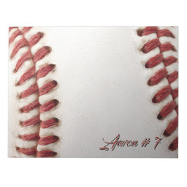 Bloco De Notas Baseball Personalizado