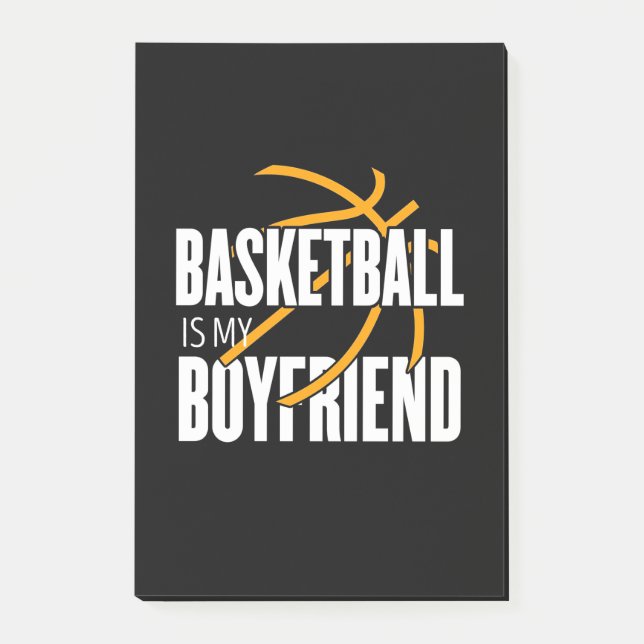 Bloco De Notas Basquete é minha Namorado (Frente)