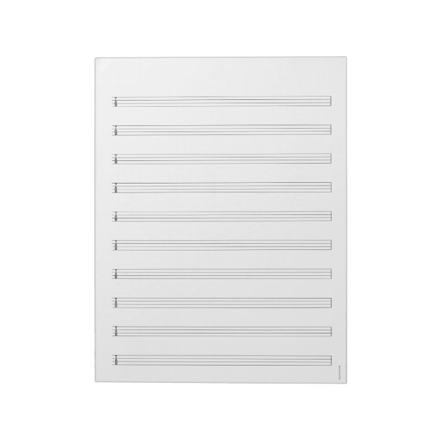 Bloco De Notas Bass Tab Notebook: 4 String Bass guitar Blank (Invertido)