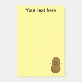 Bloco De Notas Batata Feliz e Fofa Personalizada