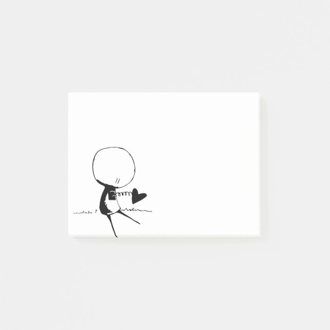 Bloco De Notas Batido no Coração (Frente)