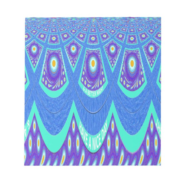 Bloco De Notas Batik azul (Frente)