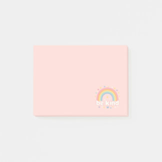 Bloco De Notas Be Kind – Rainbow Pastel Positivity