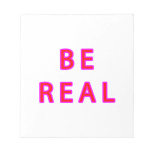 Bloco De Notas BE REAL jGibney O MUSEUM Zazzle Dons