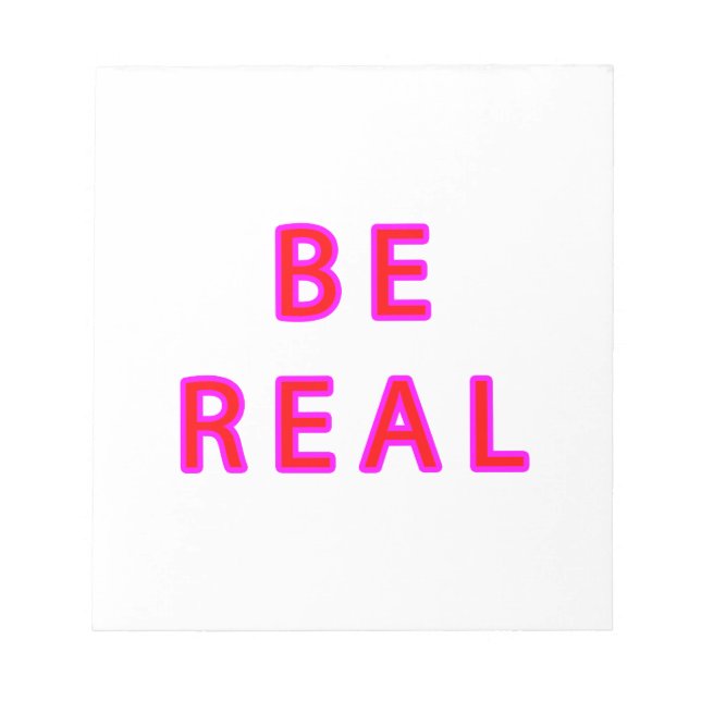 Bloco De Notas BE REAL jGibney O MUSEUM Zazzle Dons (Frente)