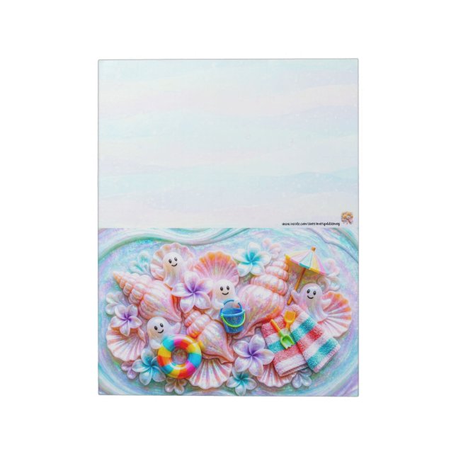 Bloco de Notas Beach Ghost Summerween (Invertido)