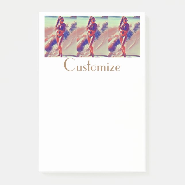 Bloco De Notas Beach Girl Thunder_Cove (Frente)