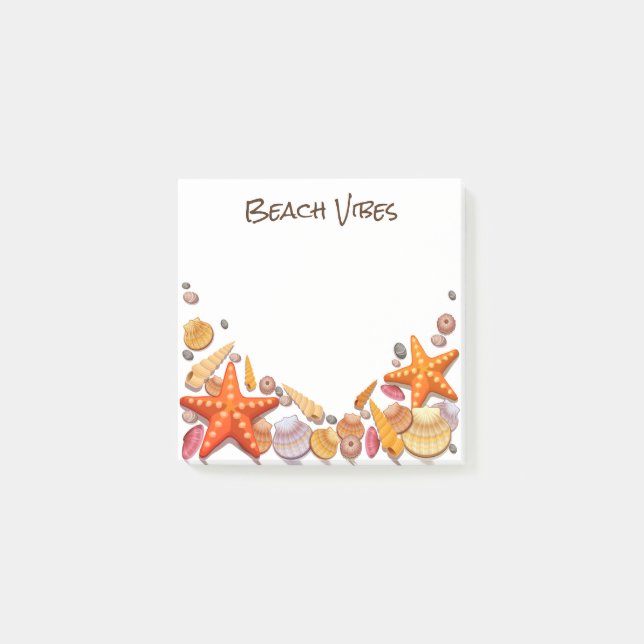 Bloco De Notas Beach Seashells (Frente)