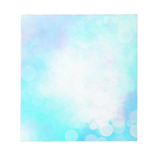 Bloco De Notas Beautiful Blue Bokeh