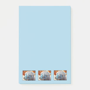 Bloco De Notas Bebê Alpaca em azul