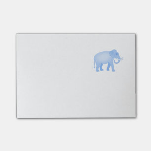 Bloco De Notas Bebé azul do elefante