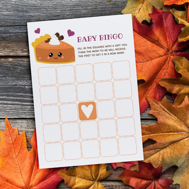 Bloco De Notas Bebê Outono do Amorzinho Bingo ( You’ll definitely want a piece of this Cutie Pie Fall Baby Bingo!)