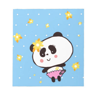 Bloco De Notas Bebê Panda bonito perxonalizado