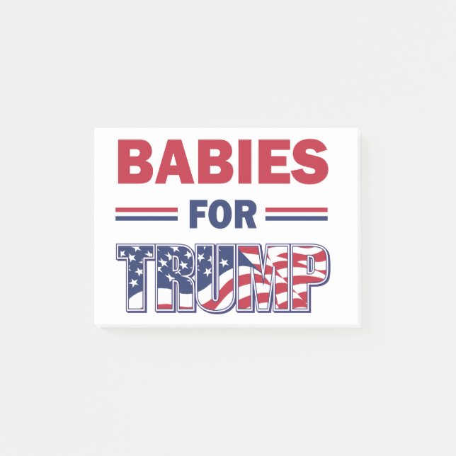 Bloco De Notas Bebês - for-TRUMP (Frente)